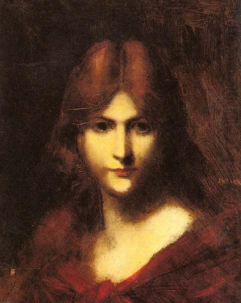 Jean-Jacques Henner A Red Haired Beauty china oil painting image